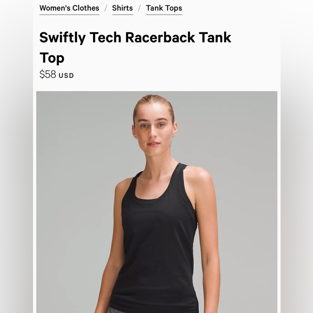 Lululemon Swiftly Tech Racerback Tank - Picture 4 of 4